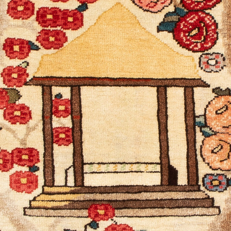 バフティアール 絨毯 87x60cm - ペルシャ絨毯