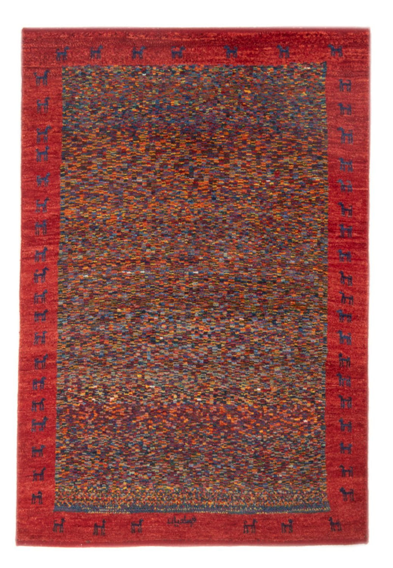 ペルシャギャベ 絨毯 147x100cm - ペルシャウールラグ