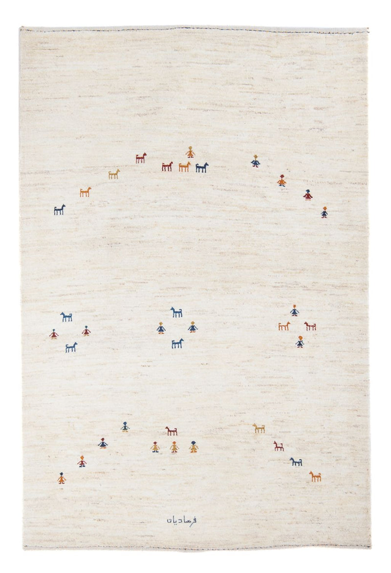 ペルシャギャベ 絨毯 178x126cm - ペルシャウールラグ
