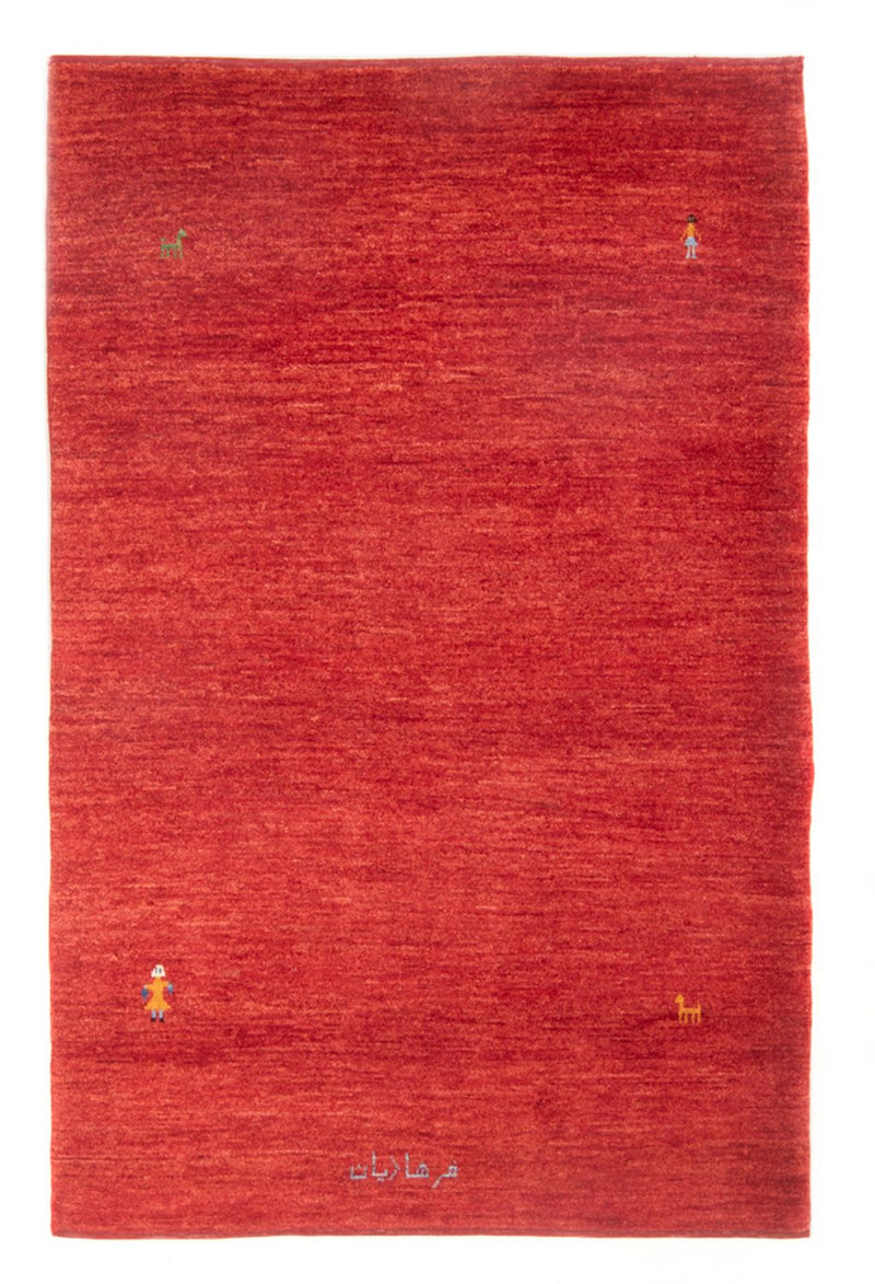 ペルシャギャベ 絨毯 196x128cm - ペルシャウールラグ