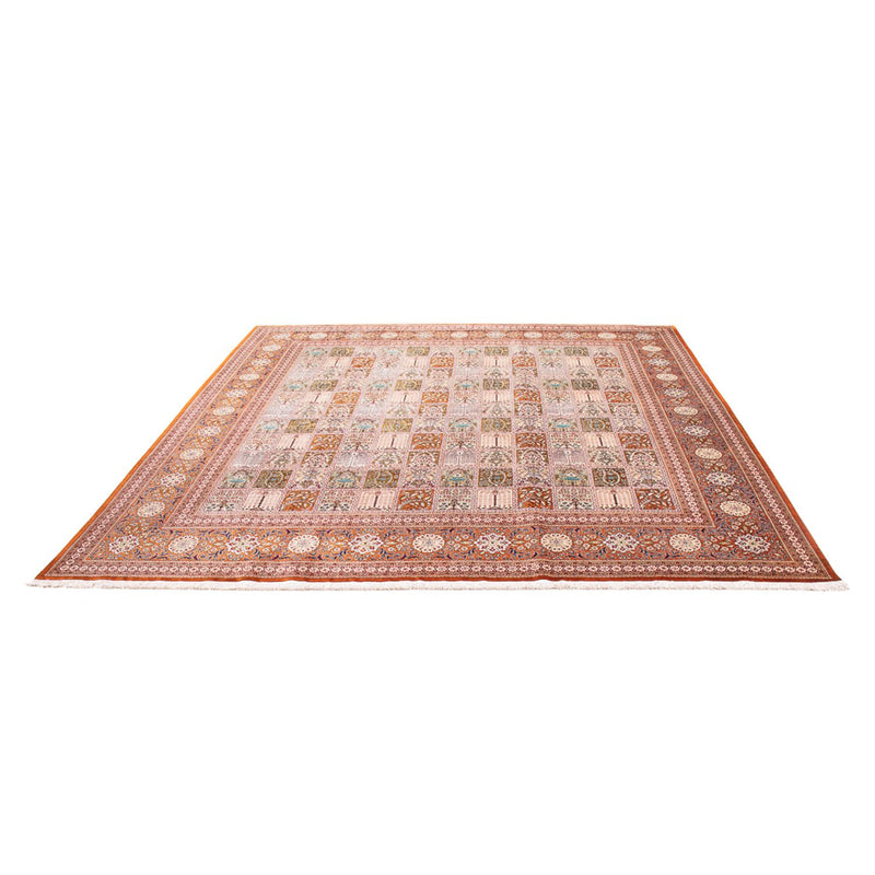 ゴム - シルク 絨毯 250x250cm - ペルシャ絨毯