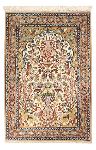 イスファハン 絨毯 74x110cm - ペルシャ絨毯
