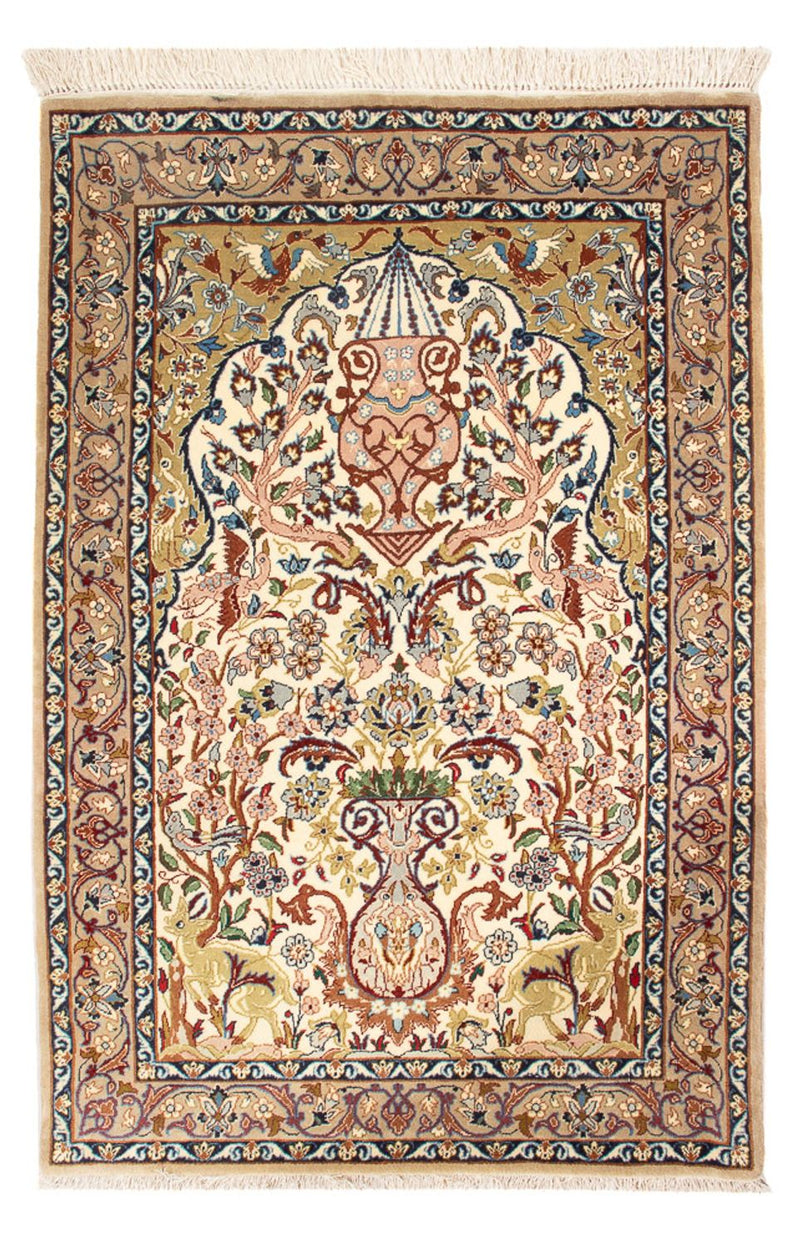 イスファハン 絨毯 110x74cm - ペルシャ絨毯
