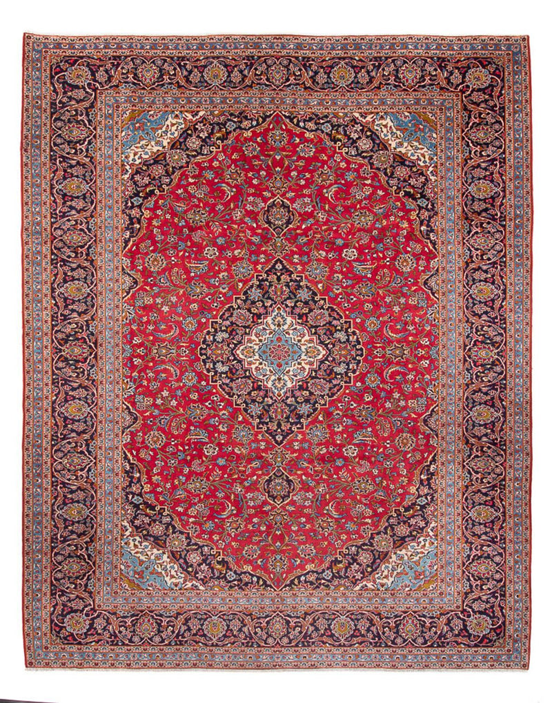 カシャーン 絨毯 397x300cm - ペルシャ絨毯