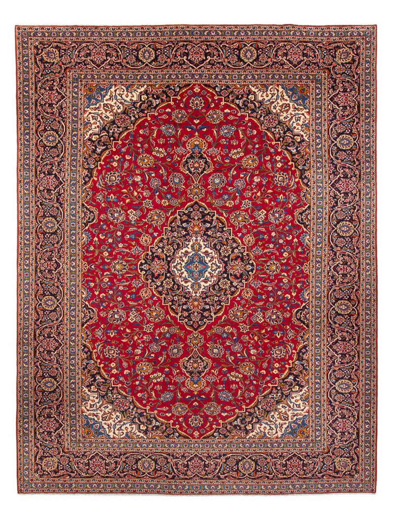 カシャーン 絨毯 398x297cm - ペルシャ絨毯