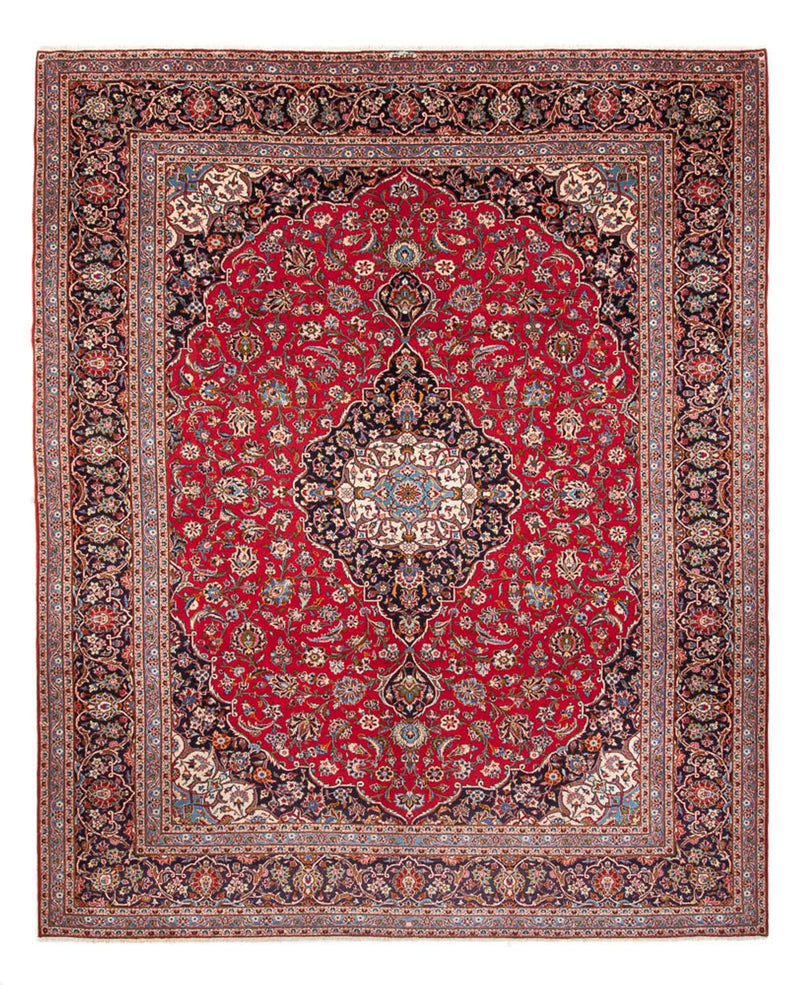 カシャーン 絨毯 397x312cm - ペルシャ絨毯