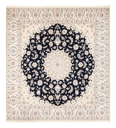 ナイン 絨毯 248x266cm - ペルシャ絨毯 - ダークブルー