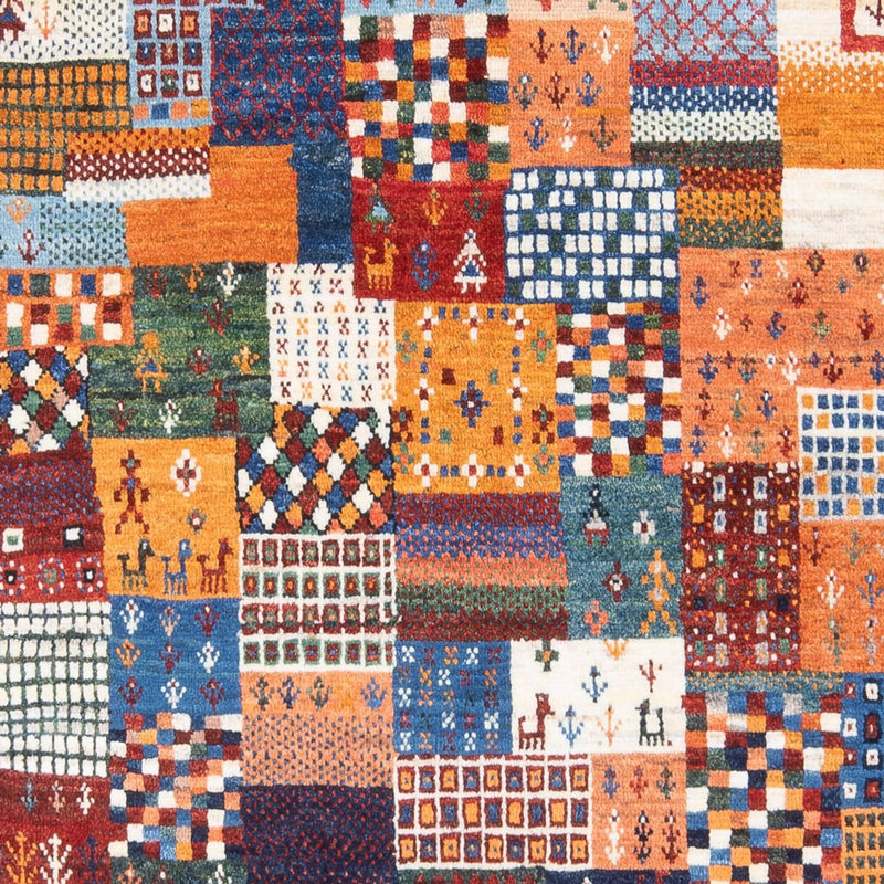 ペルシャギャベ 絨毯 198x148cm - ペルシャウールラグ