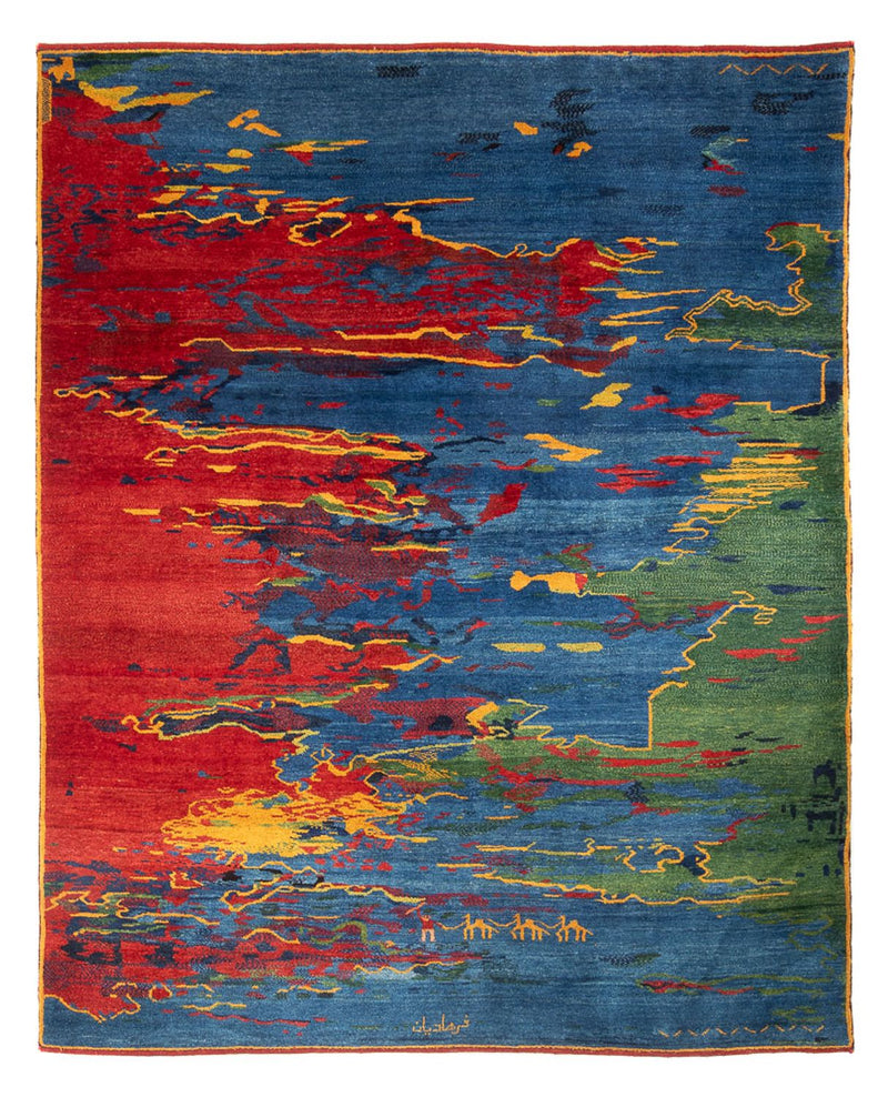 ペルシャギャベ 絨毯 290x230cm - ペルシャウールラグ