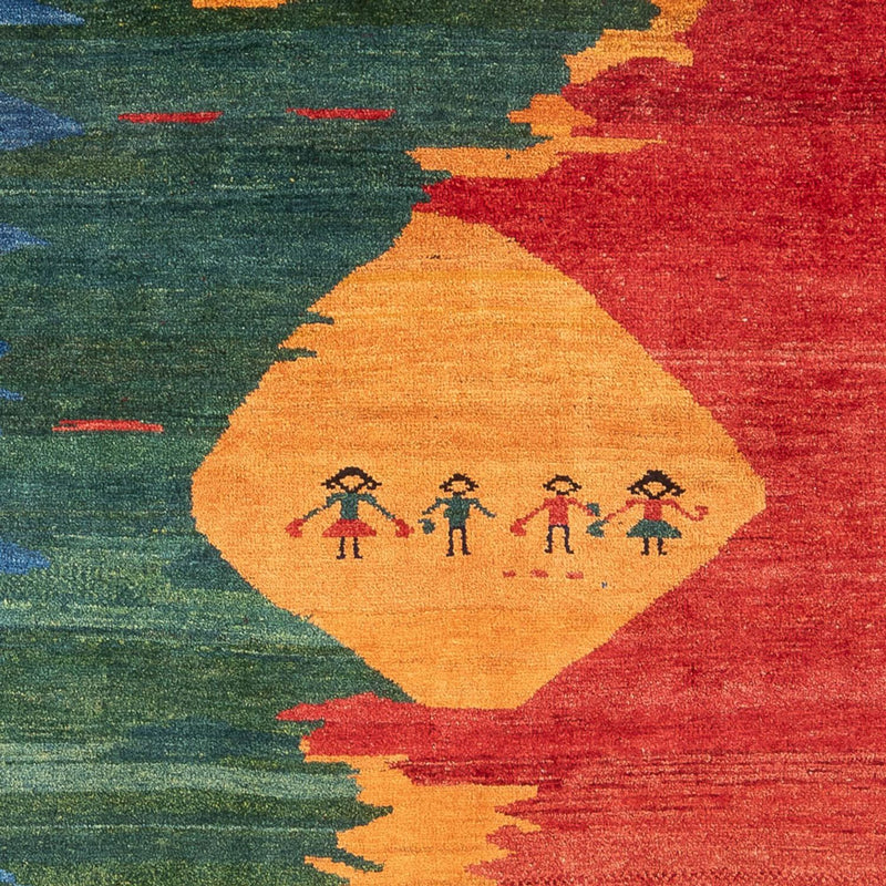 ペルシャギャベ 絨毯 240x198cm - ペルシャウールラグ