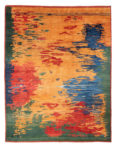ペルシャギャベ 絨毯 234x282cm - ペルシャウールラグ