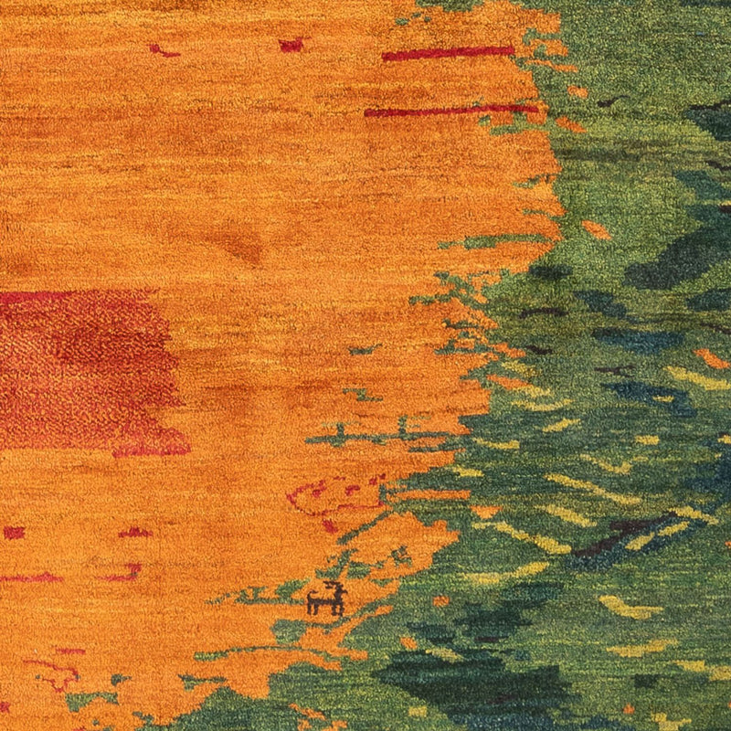 ペルシャギャベ 絨毯 232x200cm - ペルシャウールラグ