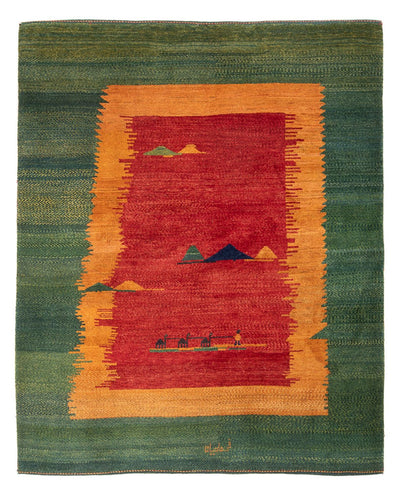 ペルシャギャベ 絨毯 200x234cm - ペルシャウールラグ