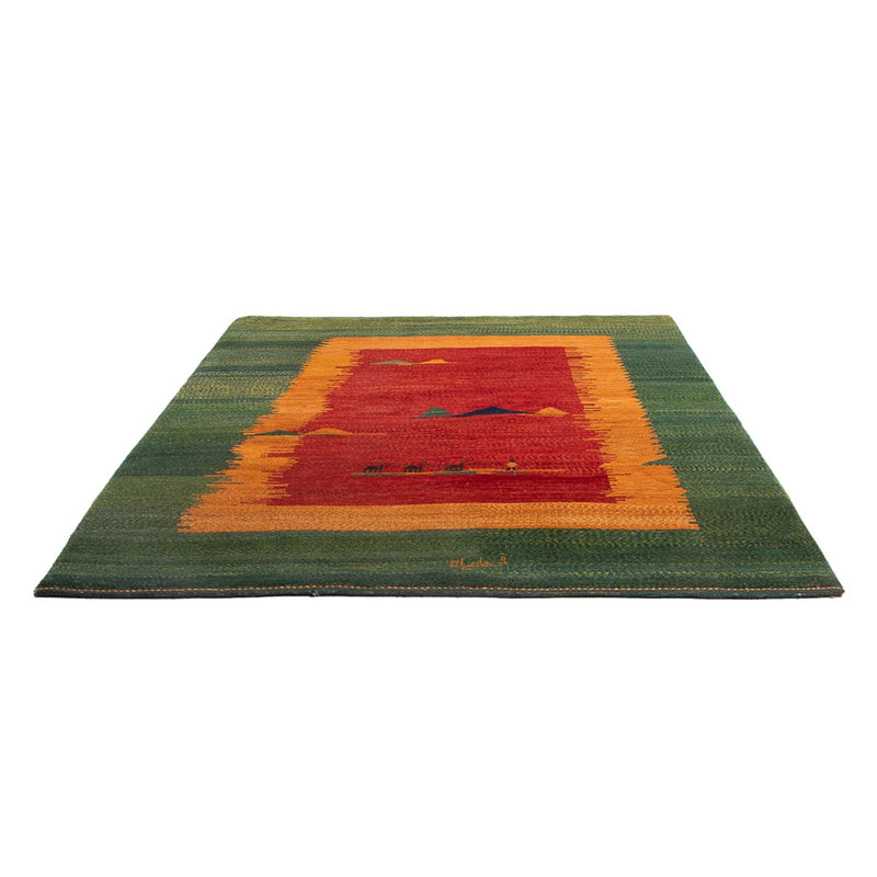 ペルシャギャベ 絨毯 234x200cm - ペルシャウールラグ