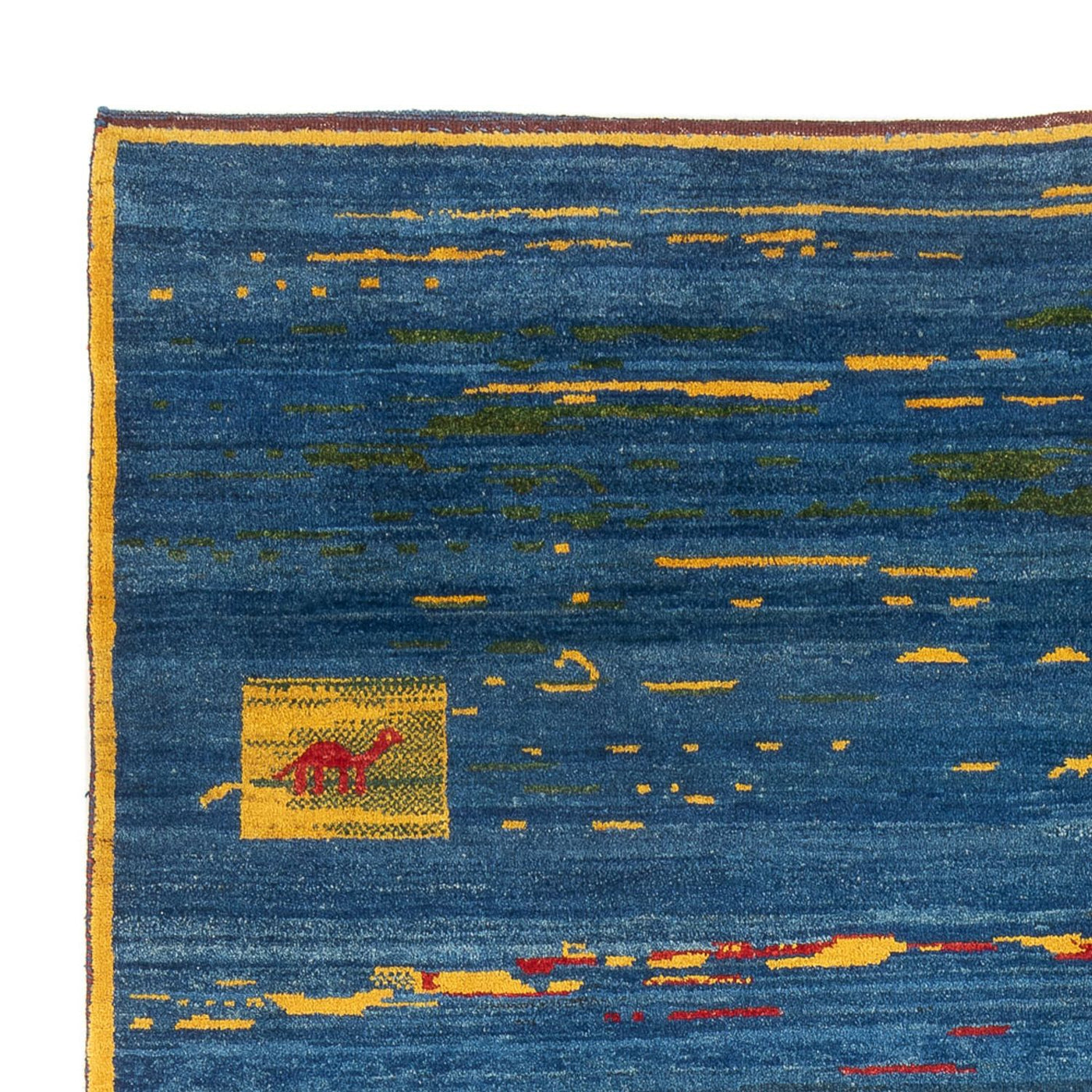 ペルシャギャベ 絨毯 255x214cm - ペルシャウールラグ