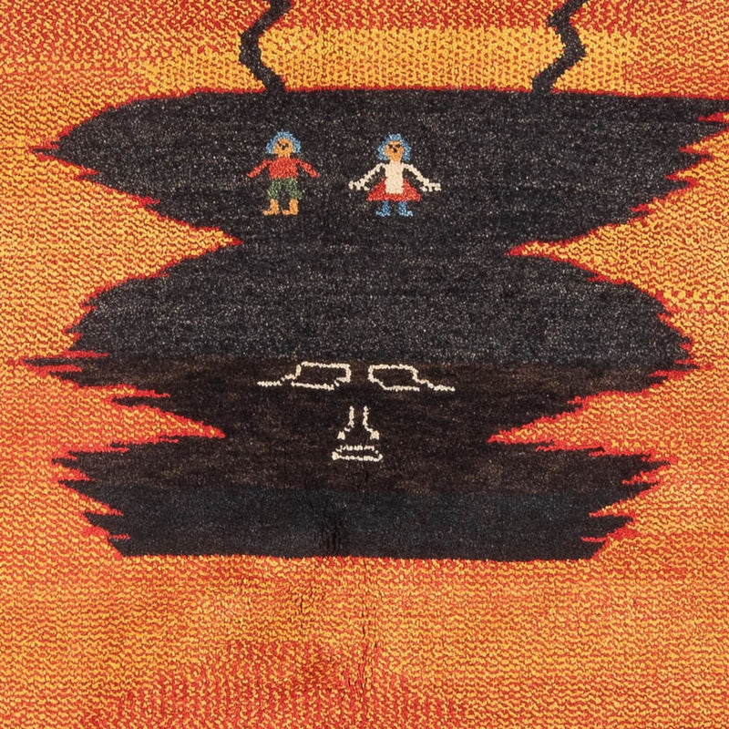 ペルシャギャベ 絨毯 196x150cm - ペルシャウールラグ