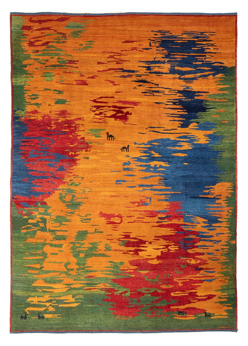 ペルシャギャベ 絨毯 298x225cm - ペルシャウールラグ