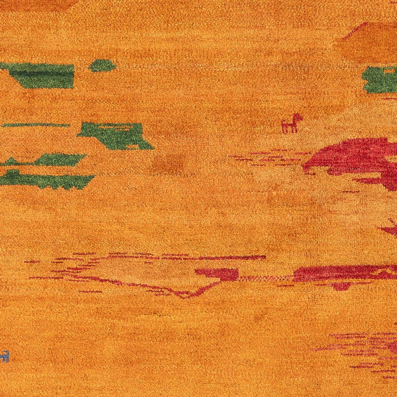 ペルシャギャベ 絨毯 228x203cm - ペルシャウールラグ