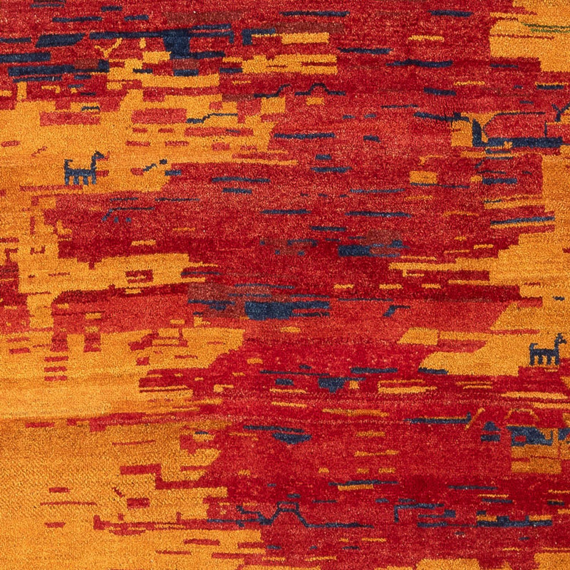 ペルシャギャベ 絨毯 227x200cm - ペルシャウールラグ