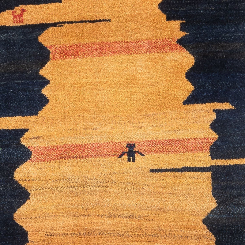 ペルシャギャベ 絨毯 200x104cm - ペルシャウールラグ