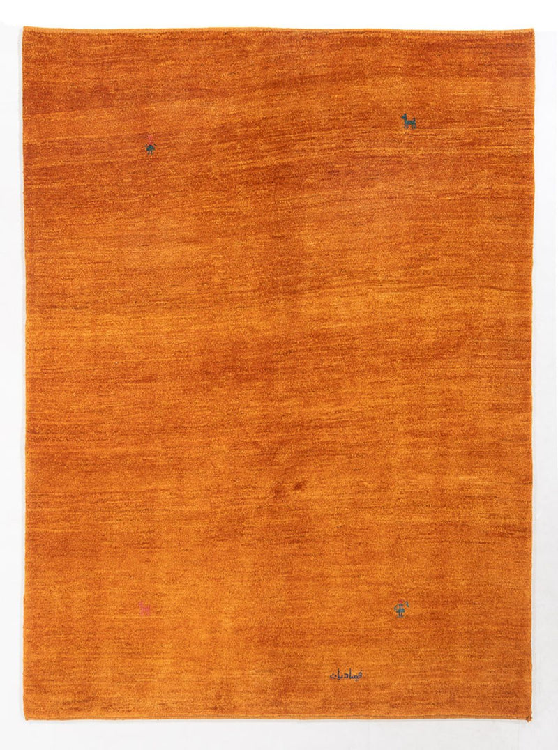 ペルシャギャベ 絨毯 195x156cm - ペルシャウールラグ