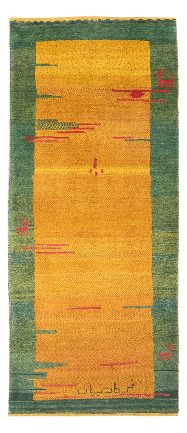 ペルシャギャベ 絨毯 198x75cm - ペルシャウールラグ