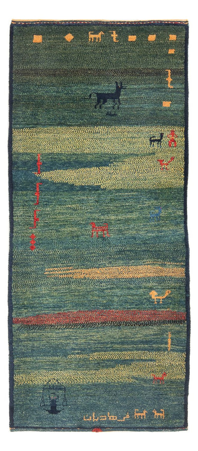 ペルシャギャベ 絨毯 87x195cm - ペルシャウールラグ