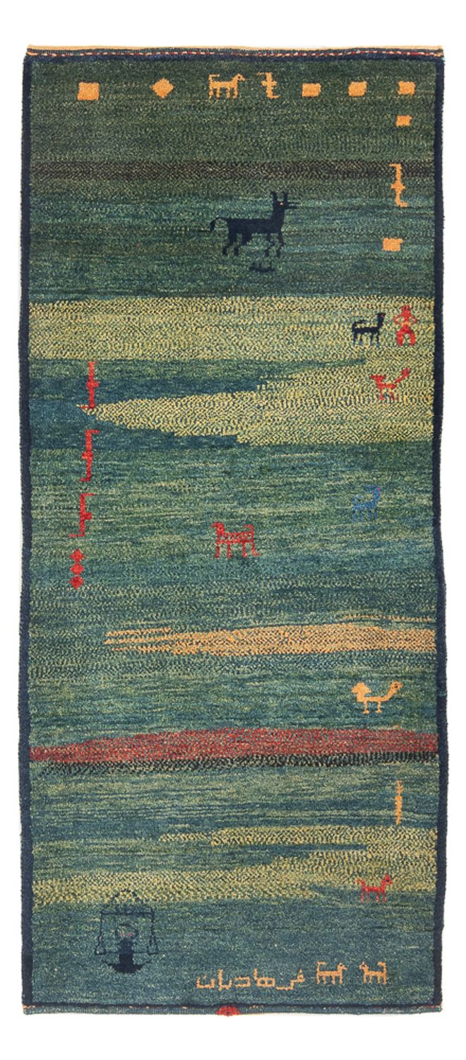 ペルシャギャベ 絨毯 195x87cm - ペルシャウールラグ