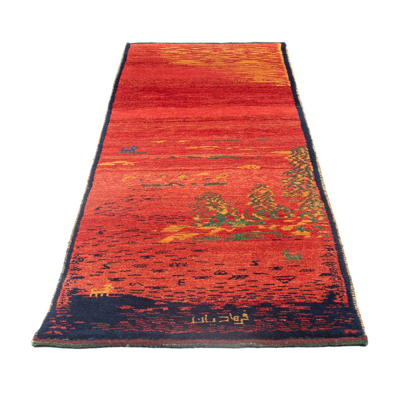 ペルシャギャベ 絨毯 235x75cm - ペルシャウールラグ