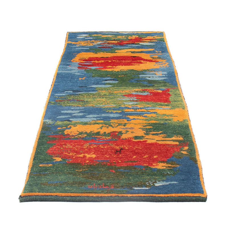 ペルシャギャベ 絨毯 242x78cm - ペルシャウールラグ