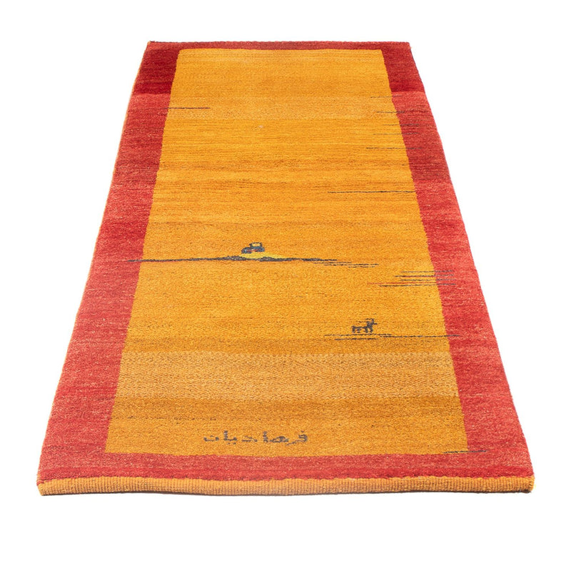 ペルシャギャベ 絨毯 215x70cm - ペルシャウールラグ