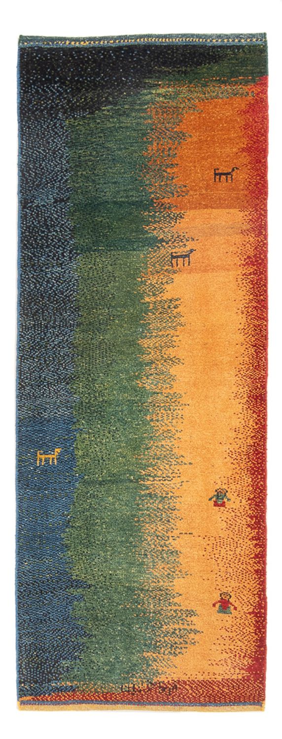 ペルシャギャベ 絨毯 202x68cm - ペルシャウールラグ