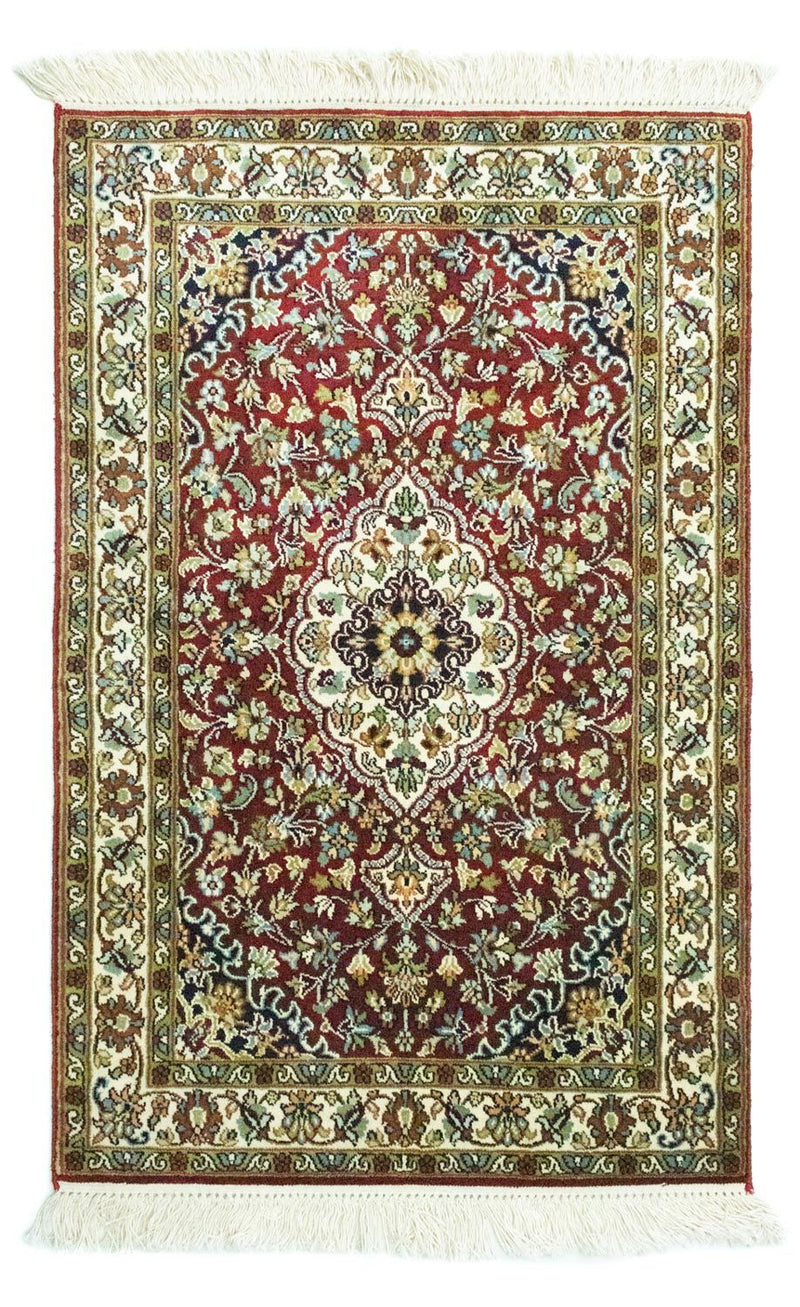 カシミールシルク 絨毯 95x63cm - オリエンタル絨毯