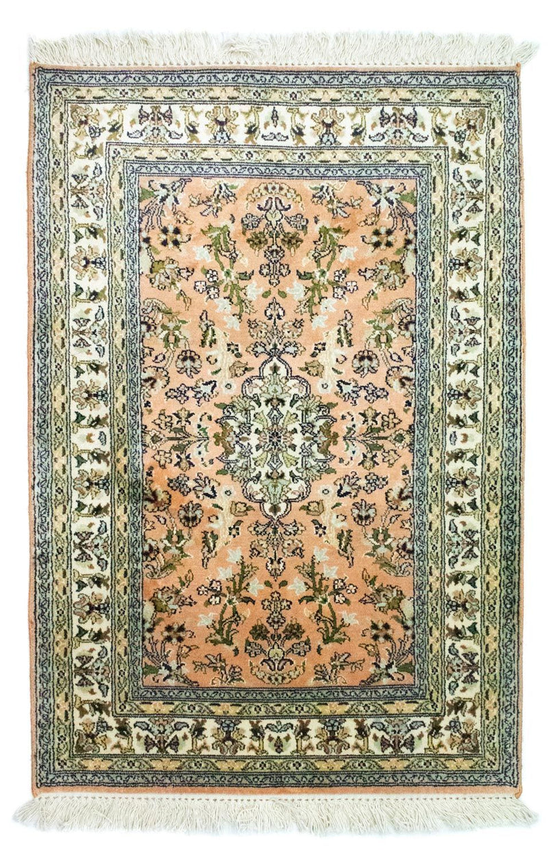 カシミールシルク 絨毯 93x64cm - オリエンタル絨毯