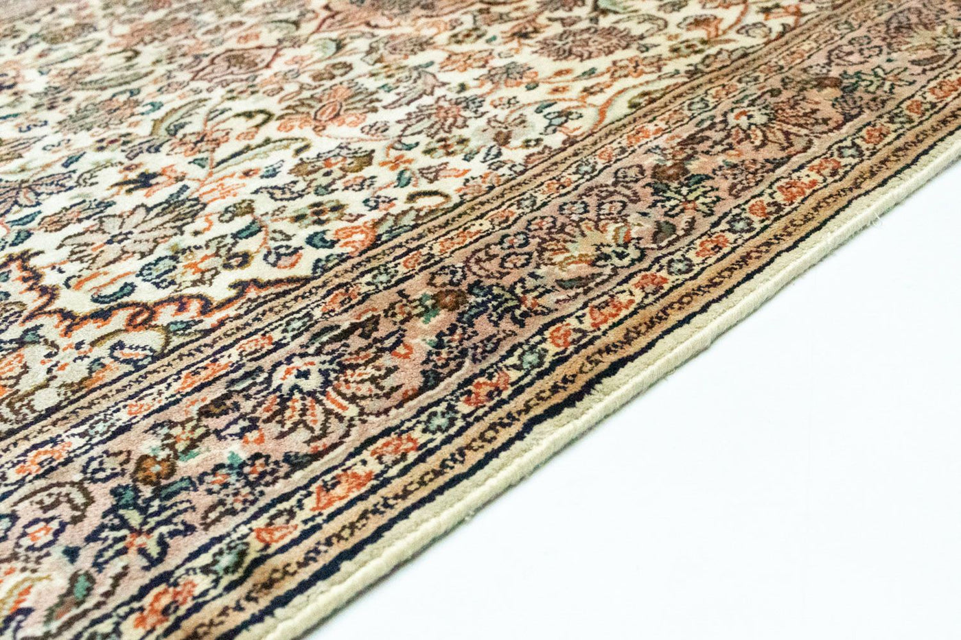カシミールシルク 絨毯 124x78cm - オリエンタル絨毯