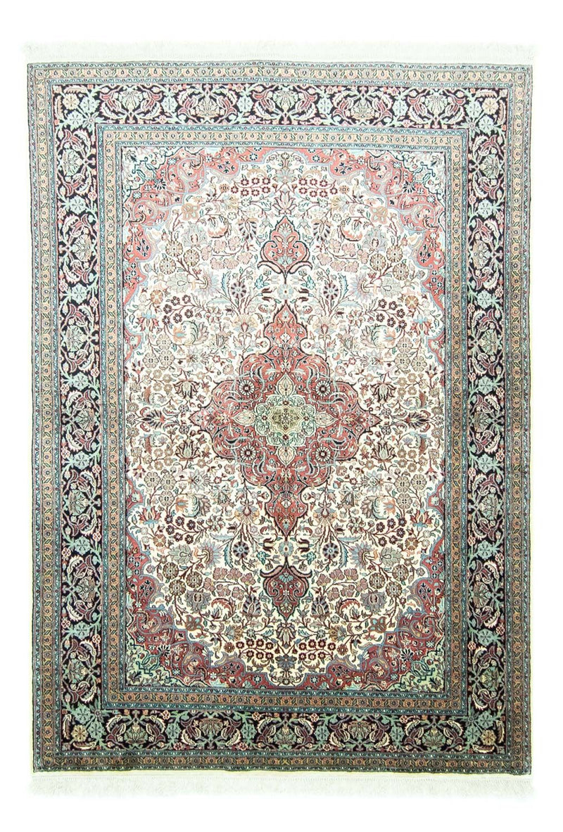 カシミールシルク 絨毯 218x153cm - オリエンタル絨毯