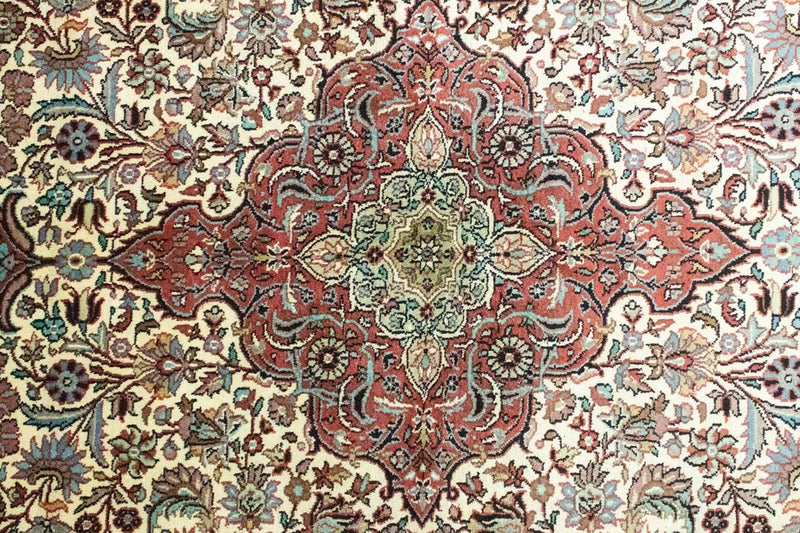 カシミールシルク 絨毯 218x153cm - オリエンタル絨毯