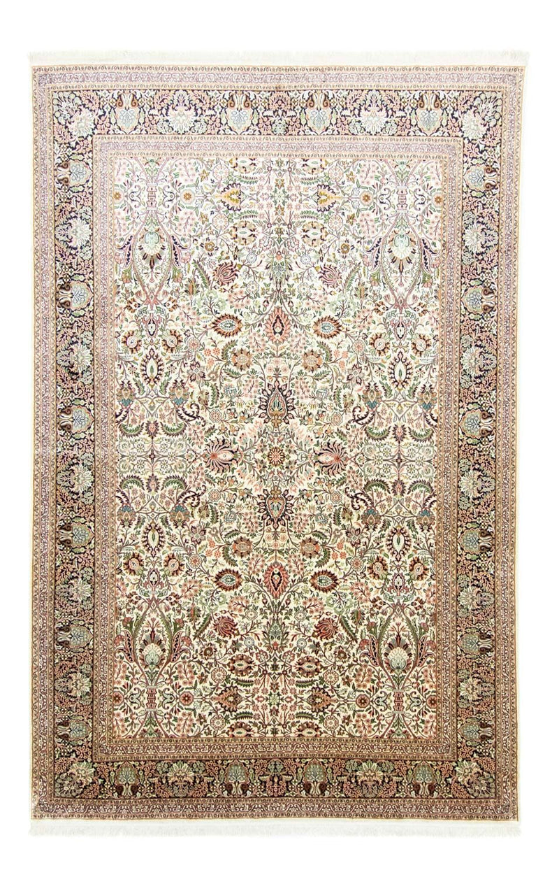 カシミールシルク 絨毯 316x211cm - オリエンタル絨毯