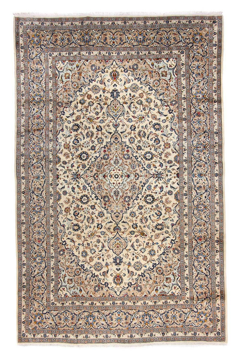 カシャーン 絨毯 379x241cm - ペルシャ絨毯