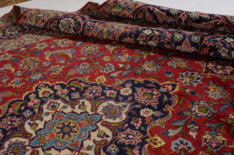 カシャーン 絨毯 353x244cm - ペルシャ絨毯