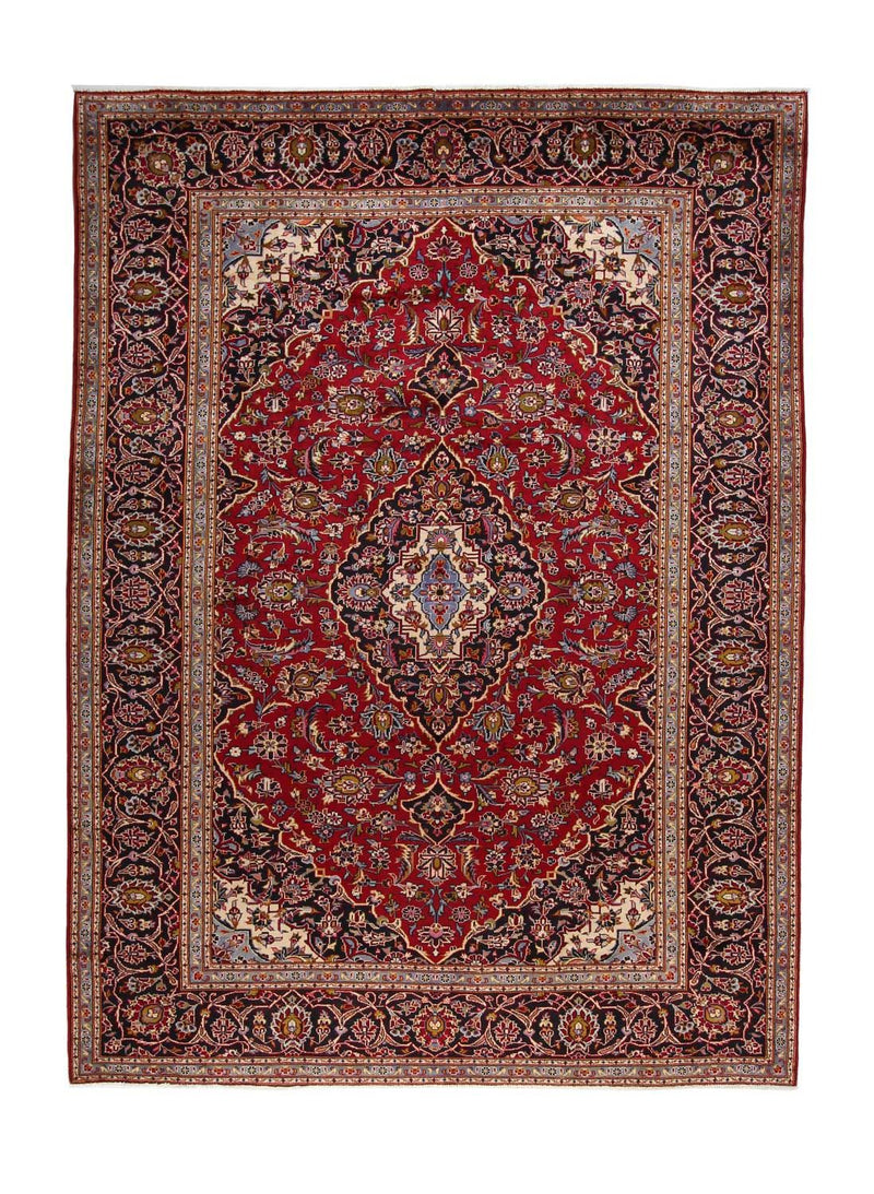 カシャーン 絨毯 342x251cm - ペルシャ絨毯
