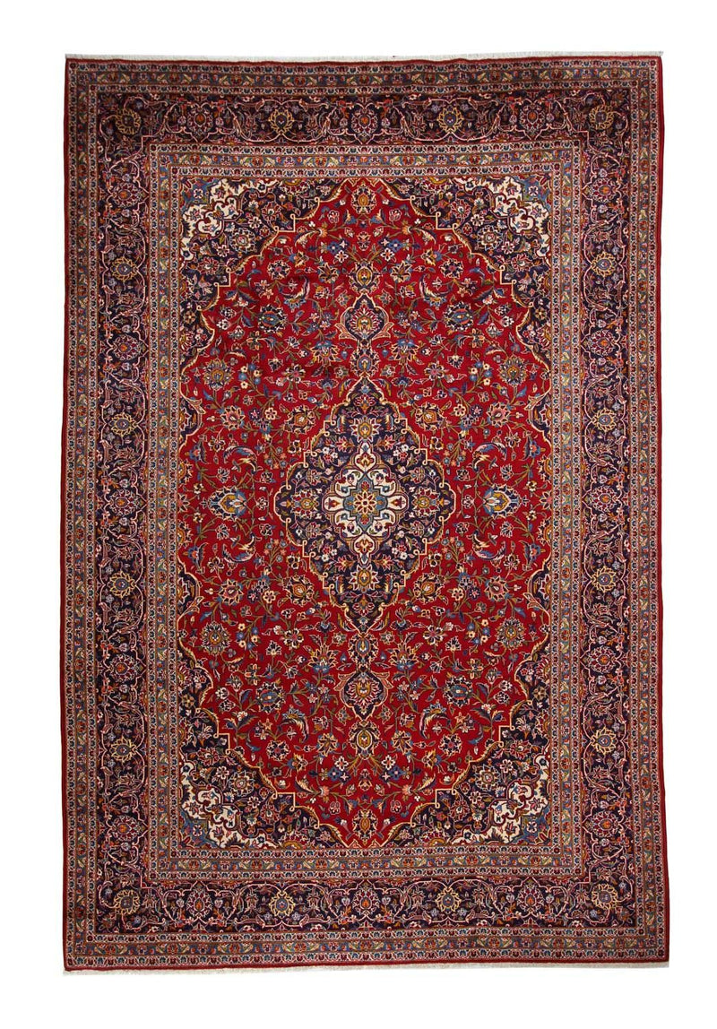 カシャーン 絨毯 378x253cm - ペルシャ絨毯