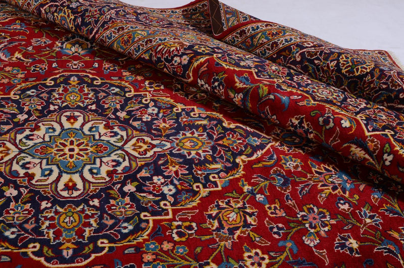 カシャーン 絨毯 378x253cm - ペルシャ絨毯