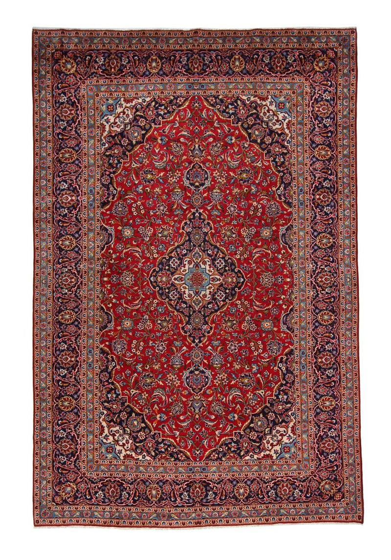 カシャーン 絨毯 380x254cm - ペルシャ絨毯