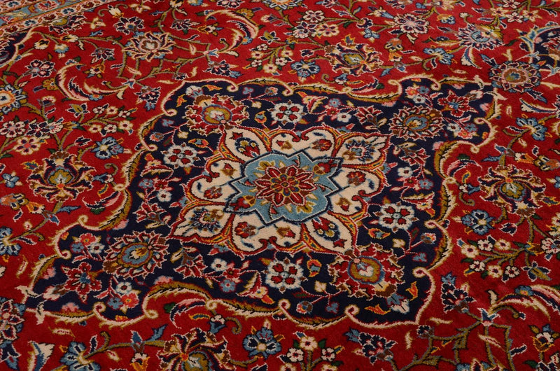 カシャーン 絨毯 380x254cm - ペルシャ絨毯