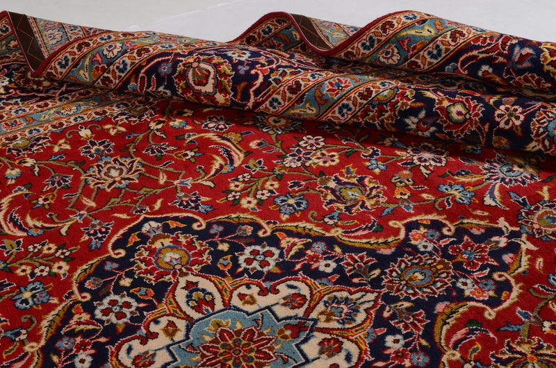 カシャーン 絨毯 380x254cm - ペルシャ絨毯