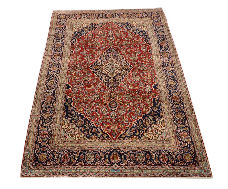 カシャーン 絨毯 374x251cm - ペルシャ絨毯