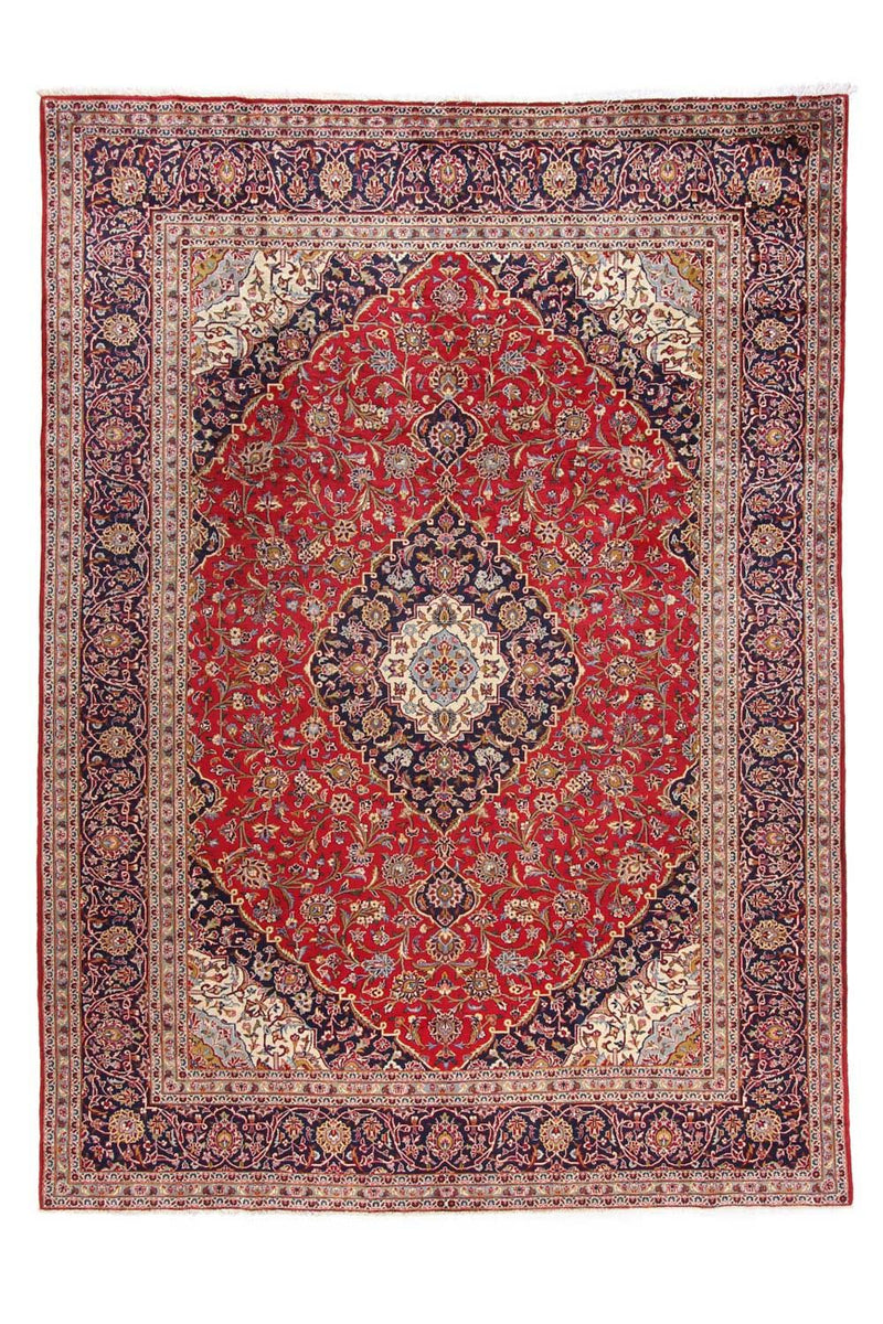 カシャーン 絨毯 345x254cm - ペルシャ絨毯