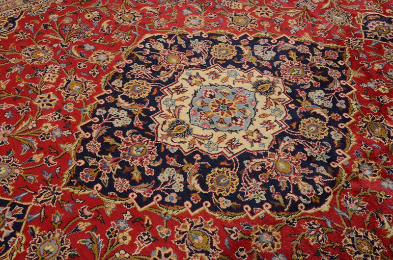 カシャーン 絨毯 345x254cm - ペルシャ絨毯