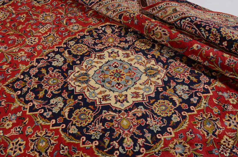 カシャーン 絨毯 345x254cm - ペルシャ絨毯